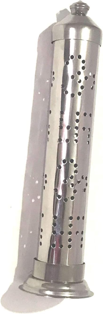 Incense Stick Holder Stainless Steel Incense Stand Dhoop Agarbatti Stand Om Swastik Stand Pooja Accessory Agarbatti Dhup Dani Burner Tray Tower Stand for Positive Energy