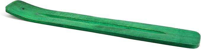 Incense Garden Wooden Incense Holder for Sticks Hand Painted 10 inches Long Assorted Colors