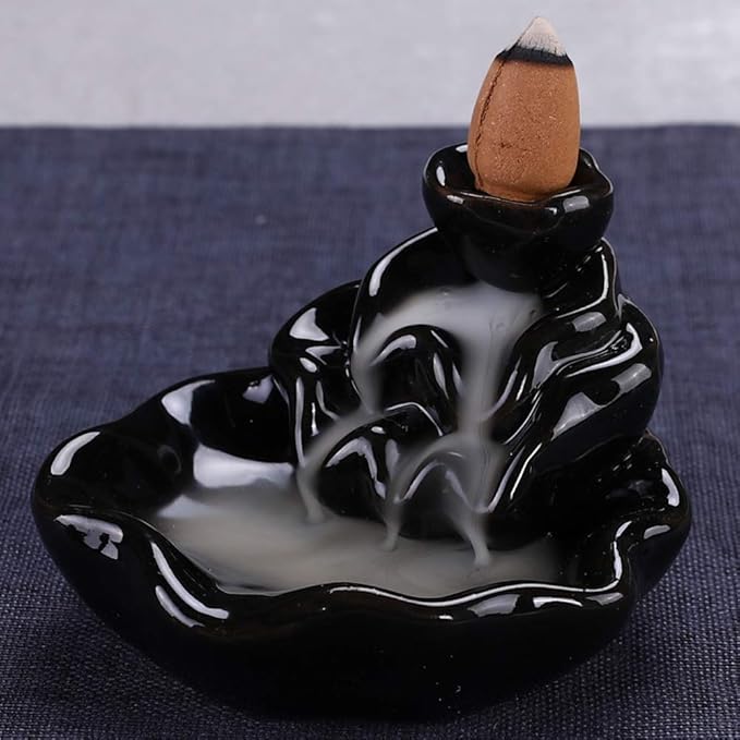 Incense Burner, Ceramic Backflow Incense Holder, Home Decor Aromatherapy Ornament