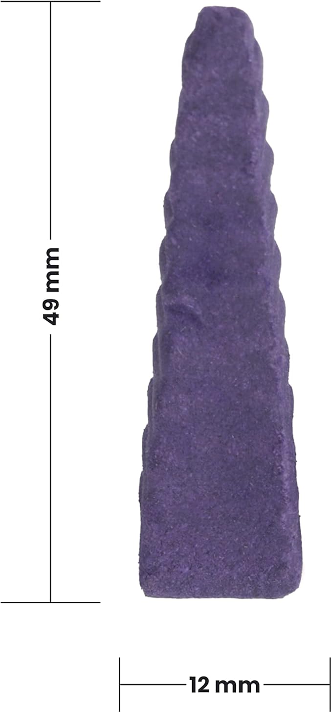 Backflow Natural Incense Waterfall Cones Unique Shape for Backflow Incense for Prayer, Meditation, Relaxation Burner Holder (25 pcs) (Lavender, Step Pyramid)