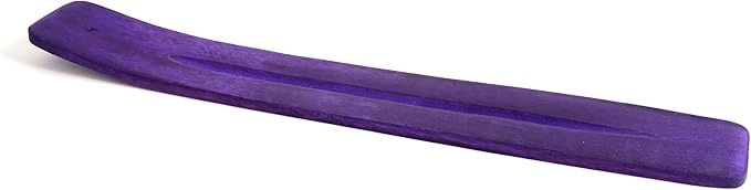 Incense Garden Wooden Incense Holder for Sticks Hand Painted 10 inches Long Assorted Colors