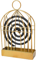 Portable Metal Mosquito Coil Holder Incense Holder Retro Incense Coil Burner, Hanging Bird Cage Outdoor Home Garden Decor for Bar Courtyard Office Desktop