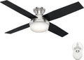 Hunter Dempsey, Indoor, Ceiling Fan, Modern, 52 inch, Brushed Nickel