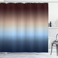 Ambesonne Ombre Shower Curtain, Arrangement with Gradual Color Change Modern Ornamentation Abstract Illustration, Cloth Fabric Bathroom Decor Set with Hooks, 69" W x 75" L, Blue and Brown