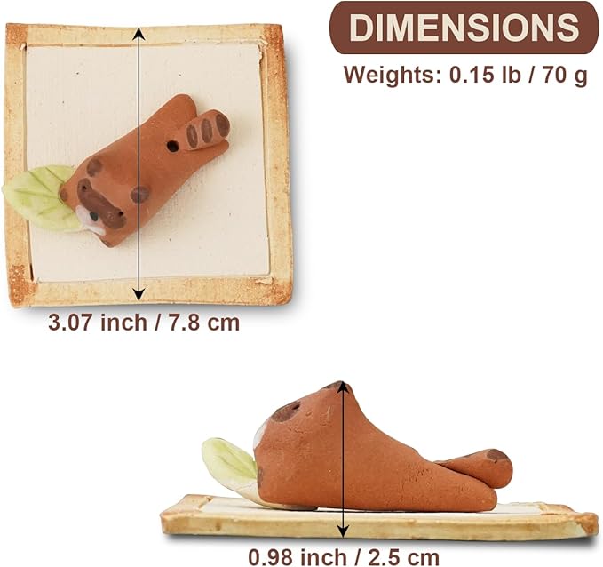 Charming Animal Series Ceramic Incense Holder, Japanese Pottery, Perfect for Relaxation and Concentration, Made in Japan (Raccoon Dog)
