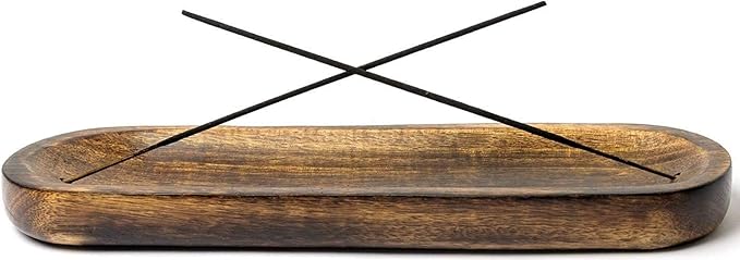 Incense Burner Stick Agarbatti Holder Ash Catcher Meditation Yoga Aromatherapy Home Decor Unique Great Gift Any Occasion Wooden Handmade