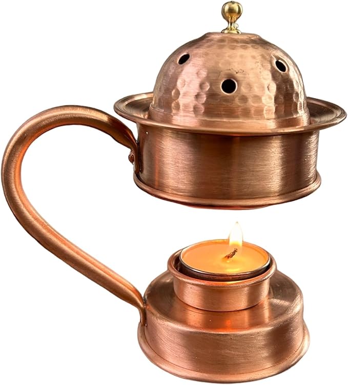 LEILA'S KITCHEN Copper Incense Holder, Incense Burner, Copper Incense Burner Holder Cone Holder