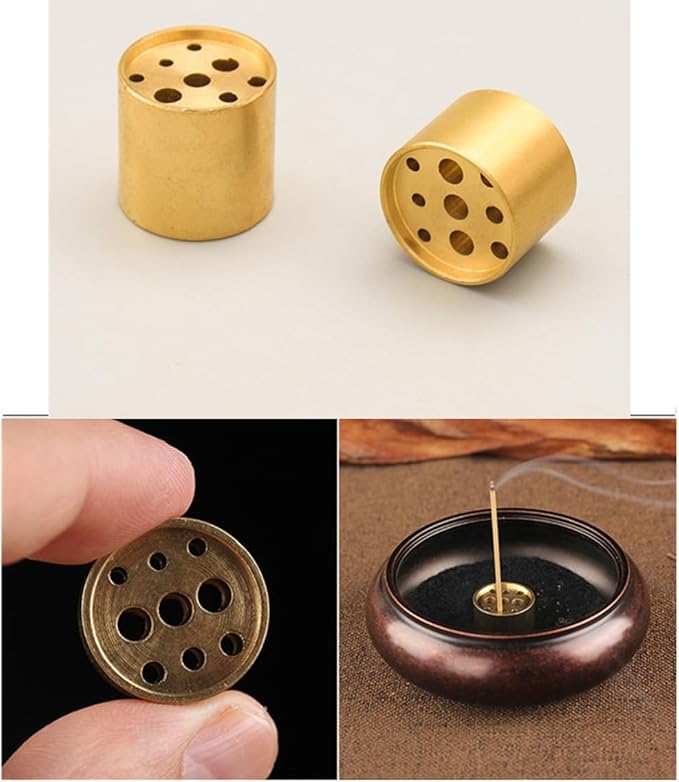Brass Incense Holder-9 Holes Incense Stick Holder，Perfect for Meditation Yoga Relaxation, Home Decor