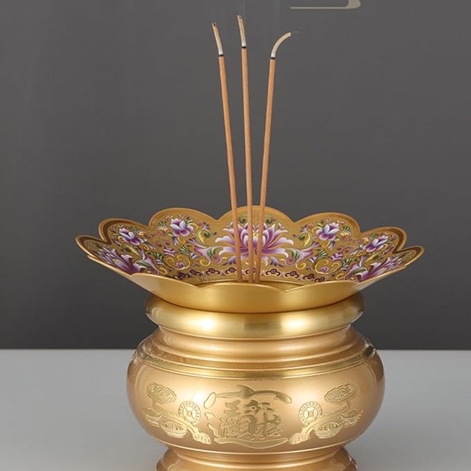 DECHOUS 3Pcs Buddha Incense Burner Bowl Covers Ash Holder Vintage Buddha Incense Bowl Ash Guard for Incense Burner Supplies Buddha Incense Bowl Ash
