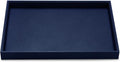 Oirlv Elegant Blue Jewelry Display Tray Stackable Jewelry Trays Jewelry Drawer Organizer Rings Earrings Necklace Storage