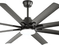 Sofucor 66" Smart Ceiling Fans with Lights, Indoor/Outdoor Ceiling Fan with Light and Remote, Compatible with Alexa/Google/App, Reversible DC Motor, 8 Blade Black Ceiling Fan Light for Patio Bedroom