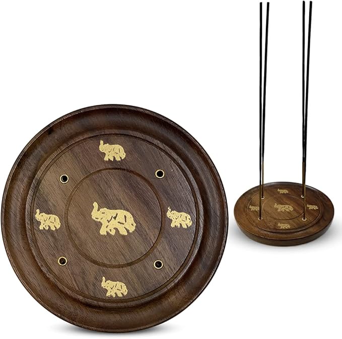 Incense Burner Holder Plate Tray Disk for Sticks Cones Ash Catcher Style #2