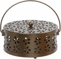 Heat-Resistant Mosquito Coil Holder, Round Iron Incense Stand with Handle, Incense Holder for Home, Outdoor, Office