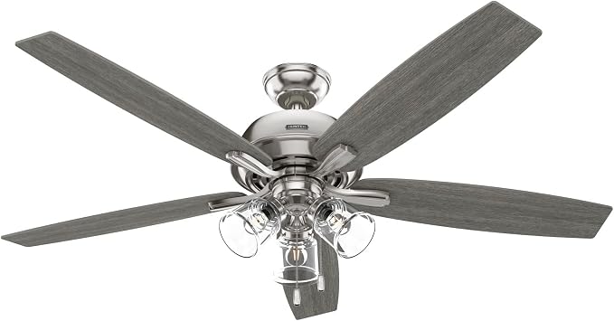 Hunter Dondra, Indoor, Ceiling Fan, Standard Mount, 60 inch, Brushed Nickel