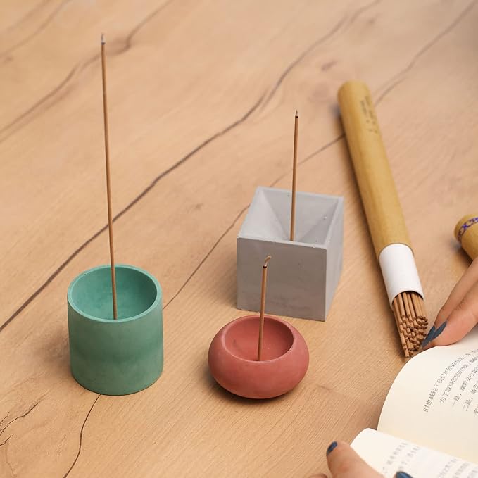 Concrete Incense Holder Silicone Mold DIY Incense Stick Cement Tray Making Mould (SH0897)