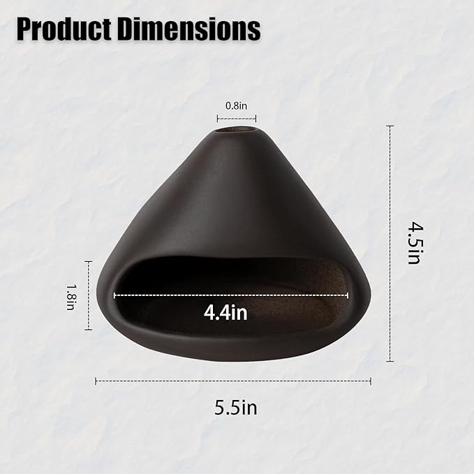 Mini Ceramic Fireplace Incense Burner, Smudge Bowl with Chimney for Sage, Aromatic Home Decor for Anxiety Relief, Meditation Supplies, Spiritual Gifts for Women & Men