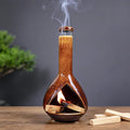 MOUGIGI Premium Ceramic Palo Santo Holder - Mini Chiminea for Sage & Incense - High-Temperature (1200°C) Cleansing Design for Energy Purification - Perfect for Yoga, Meditation, and Aromatherapy