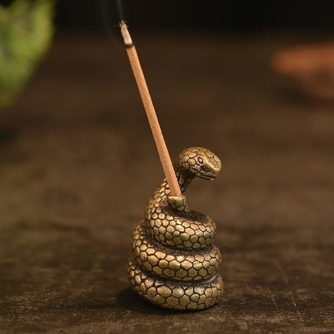 Ornerx Snake Shape Incense Burner Holders for Sticks