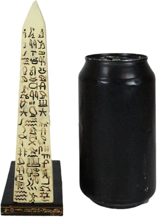 Ebros Gift Egyptian Theme Anubis Jackal Dog Deity Kneeling by Hieroglyphic Obelisk Pillar Incense Burner Sculpture Resin Figurine Home Fragrance Accessory Egypt God of Afterlife and Mummification