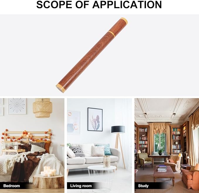 ARTIBETTER Wood Incense Holder Tube with Sealed Lid Smooth Natural Wooden Incense Stick Storage Container for Home Decor Meditation Aromatherapy Portable Compact 9.44X1.73X0.86 Inches