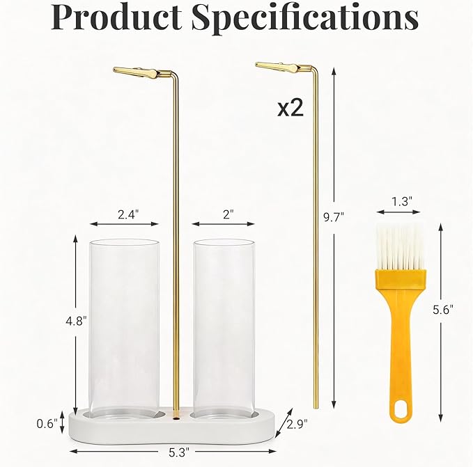 Glass Incense Holder, 2 in 1 Hanging Incense Burner Holder with Ash Catcher & Storage | Cute Boho Decor for Meditation, Yoga, Spa | Stick Incense Holder, Censer, Incense Tray Alternative (White)
