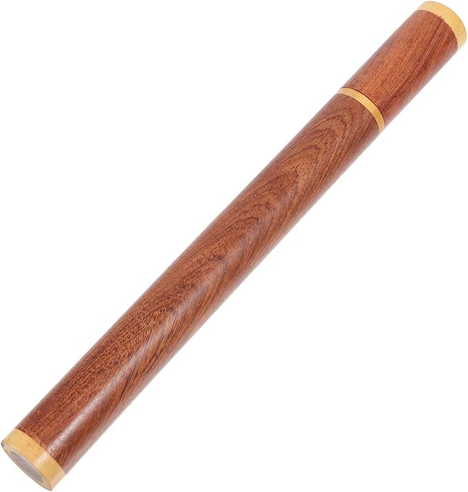 ARTIBETTER Wooden Incense Holder Tube with Lid 9.44X6.92X0.86In Smooth Natural Aromatherapy Storage Compact Incense Stick Holder for Home Decor Meditation