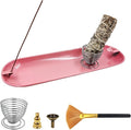 SLKIJDHFB Incense Stick Holder Palo Santo Holder, Sage Holder, Handmade Incense Burner Home Decor for Meditation Yoga Pink