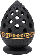 TERSCHELLING Charcoal Incense Burner, Bakhoor Burner, Oud Frankincense Resin Incense Burner for Yoga, Spa and Aromatherapy, Office & Home Decor (Black)