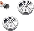 2Pcs Mosquito Coil Holder Stainless Steel Incense Holder Incense Burner Ash Tray with Lid for Home, Outdoor, Camping and Fishing (2Pcs Silver)