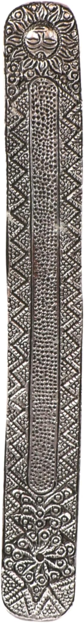 Hosley Set of 6 Metal Incense Stick Holder 9.5" Long, Ash Catcher-Silver Finish Ideal Gift for Wedding, Aromatherapy, Zen, Spa, Reiki, Meditation