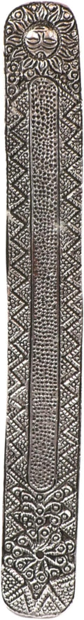 Hosley Antique Silver Aluminium Incense Holders. Set of 1, Each 9.5-Inch-Long Holder, Rich Antique Silver Finish Adding Rustic Charm to Any Room, Perfect for Home Ambiance and Décor