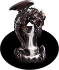 Dragon Backflow Incense Burner, Waterfall Incense Holder Ornamen Statue Fountain Home Decor