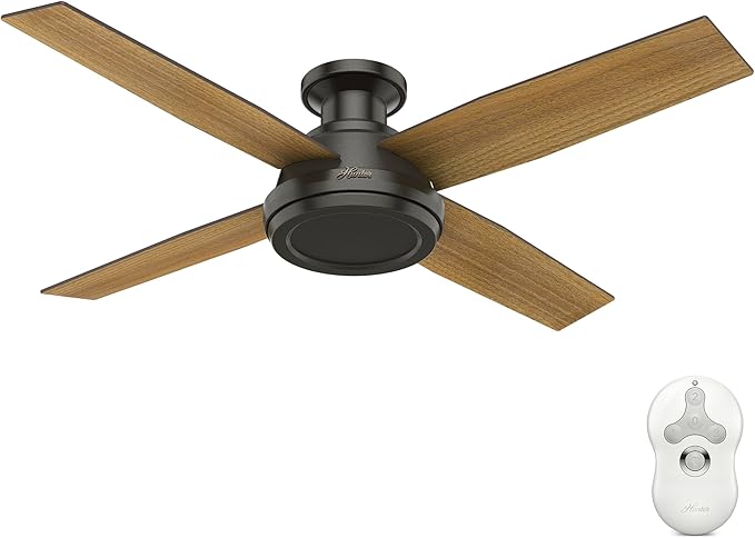Hunter Dempsey, Indoor, Ceiling Fan, No Light, 52 inch, Noble Bronze