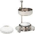 Premium Handmade Nickel-Plated Brass Incense Burner [Silver] with Adjustable Height (4.33 inch) – Includes Screen and Tealight for Perfect Smoking Experience (Silver)