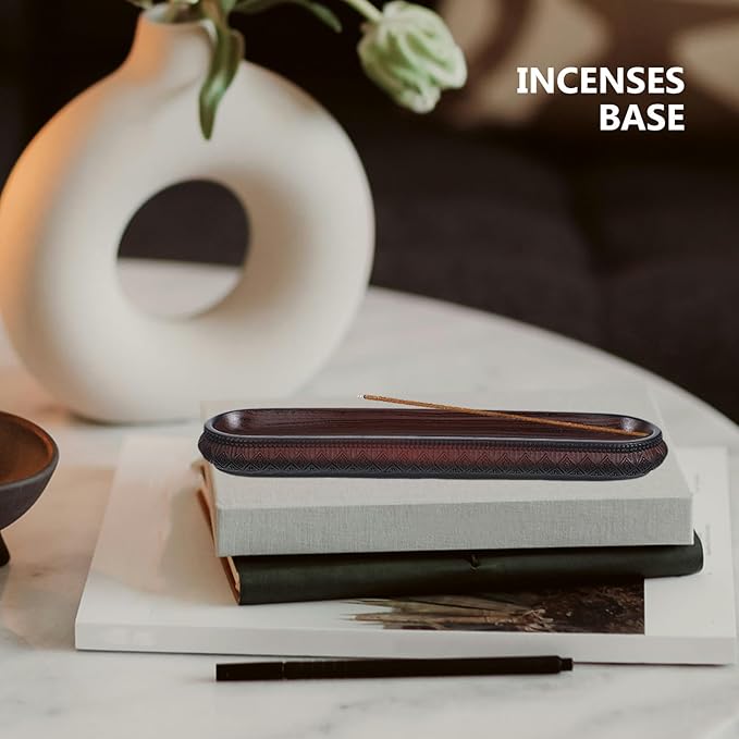 BESPORTBLE Incense Stick Holder and Burner Base Vintage Style Resin Desktop Censer Decor for Home Fragrance and Meditation Use