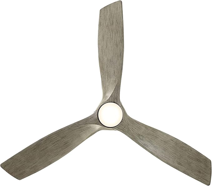 Modern Forms FR-W2006-62L27GHWW Zephyr Indoor or Outdoor Smart Home Ceiling Fan with Remote Control, 62in Blade Span, Graphite Weathered Wood