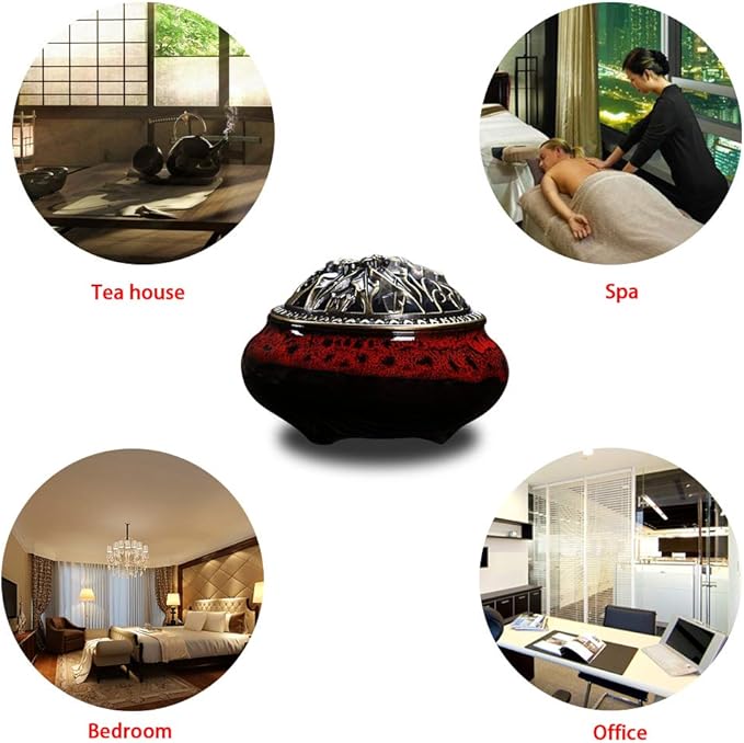 Ceramic Home Decoration Incense Sticks or Cones Burner Porcelain Incense Holder
