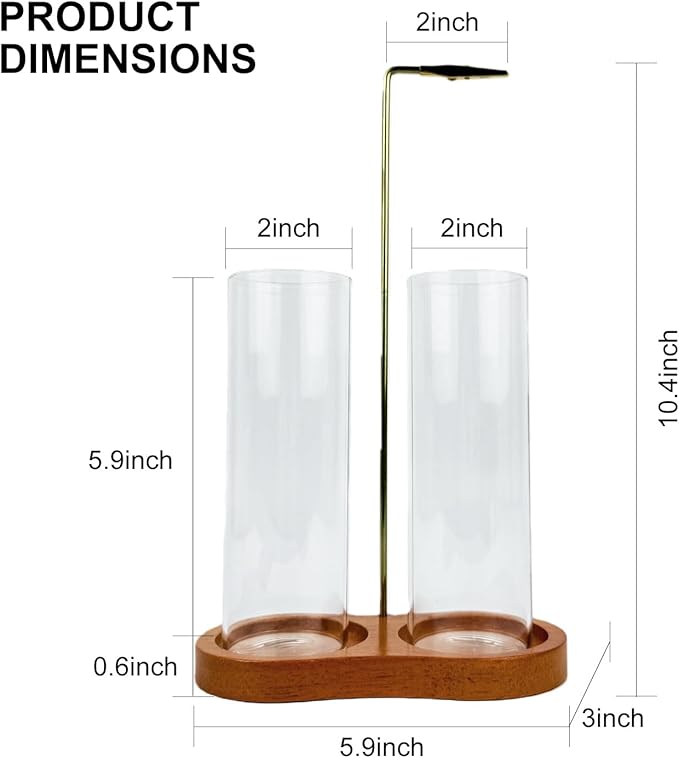2 in 1 Glass Incense Holder for Sticks, Incense Burner with Ash Catcher, Hanging Incense Holders with Glass Ash Catcher for Meditation, Yoga, Spa, Home Decor, Room