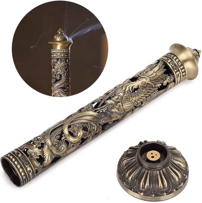 Incense Tower Holder, Retro Vertical Stick Incense Holder, Soapstone Incense Stick Burnerly, Suitable for Use in Homes, Tearooms, Etc
