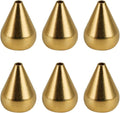 6 Pieces Incense Holder Brass Incense Burner Holder Water Drop-Shaped Incense Stick Holder Incense Stand Base Incense Stick Burner for Yoga Spa Room Home Office(Golden, L)