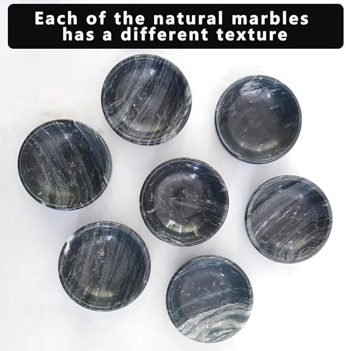 Handmade Natural Marble Incense Holder 9 Hole Design Ash Catcher Tray for Incense Sticks, Palo Santo & White Sage | Durable Home Decor Gift for Meditation, Yoga (Black)