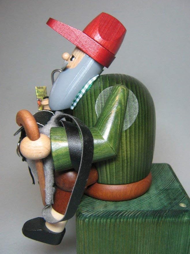 KWO Smoking Men Incense Holder, Rambler Sitting, 15 cm