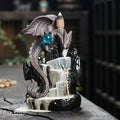 Dragon Backflow Incense Burner,Ceramic Incense Waterfall Burners, Incense Fountain Waterfall Holders,Incense Stick Holder with 30 Backflow Incense Cones and 20 Incense Sticks