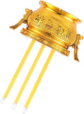 BESPORTBLE Electronic Incense Burner Insencens Burner Led Incense Stick Thai Candle Lamp Buddhist Electric Incense Stick Incense Holder Chinese Candle Light Plastic Shine Treasure Bowl