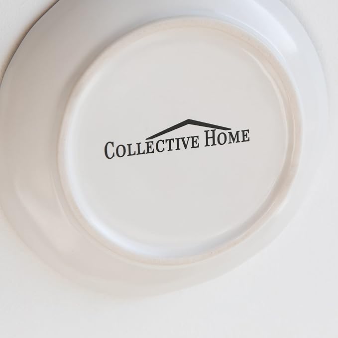 COLLECTIVE HOME Ceramic Jewelry Tray, Trinket Dish, Gifts for Women (O) | Mother's Day, Birthday, Christmas, Engagement Gifts, Vanity, Nightstand Decor, Embossed Gold Monogram Ring Dish with Gift Box