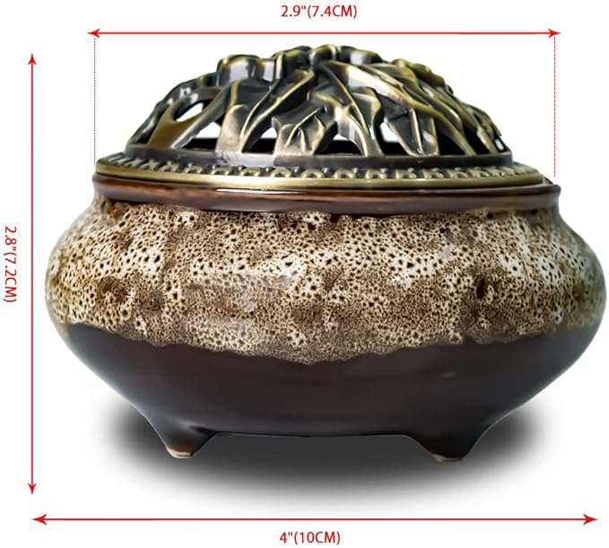 Ceramic Home Decoration Incense Sticks or Cones Burner Porcelain Incense Holder