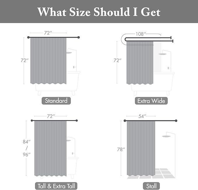 Madison Park Amherst Bathroom Shower Curtain Faux Silk Pieced Striped Modern Microfiber Bath Curtains, 72x72 Inches, Black