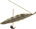 Leaf and Snail Incense Burner, Incense Holder Set Incense Ash Catcher, Incense Sticks Holder for Meditation Room, Yoga, Home, Office (Bronze)