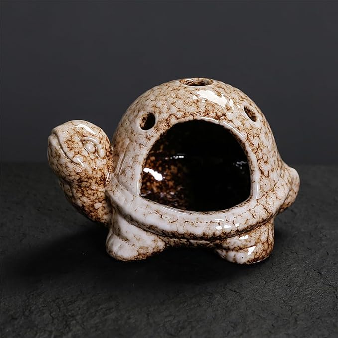 Turtle Palo Santo Holder Ceramic Palo Santo Burner Sage Holder for Burning,Sea Turtle Incense Holder for Wood Sticks Incense Cones and Sage,Incense Burner for Yoga Zen Meditation Altar Decor (C)