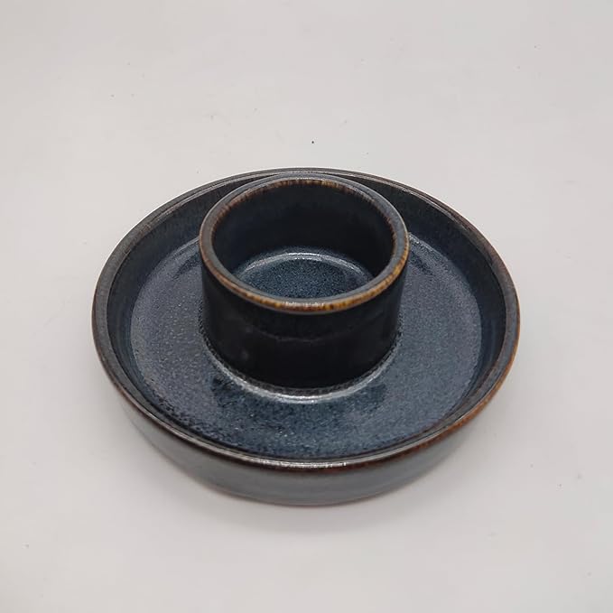 Sage Holder, Sage Holder for Burning, Ceramic Smudge Bowl with Ash Catcher for Meditation Space(Sage Not Included) (Blue)